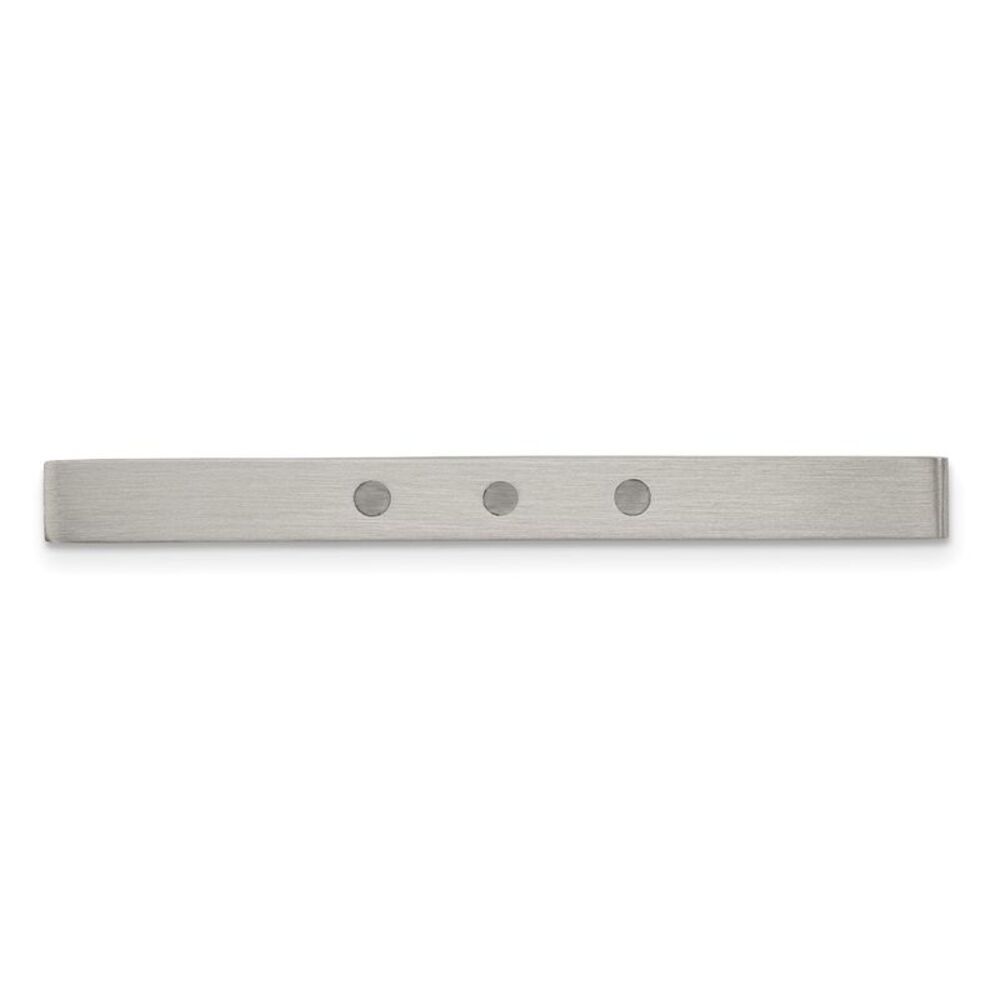 Stainless Steel & Resin Accent Brushed Tie Bar, 5 x 52mm